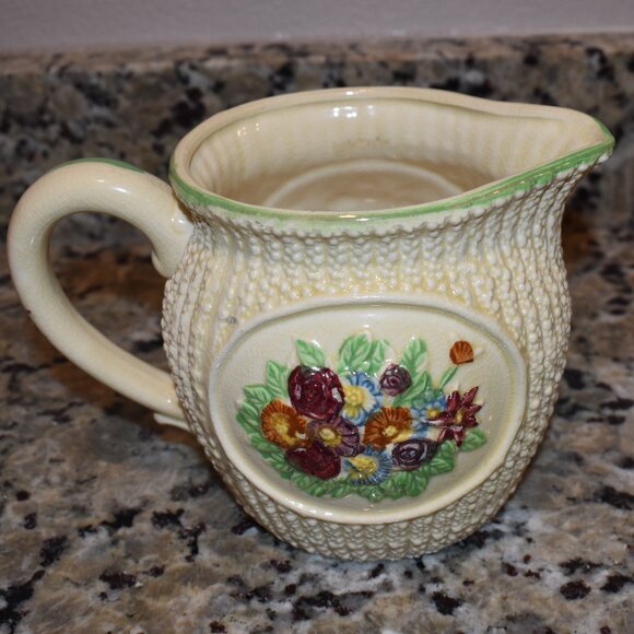 Tashiro Shoten Hobnail Floral Pitcher Made in Japan - Picture 1 of 5